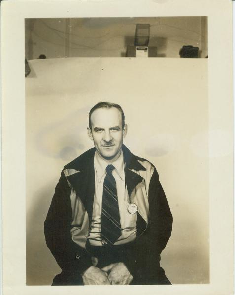 A picture of Harvey Yearke as a foreman at Curtiss-Wright